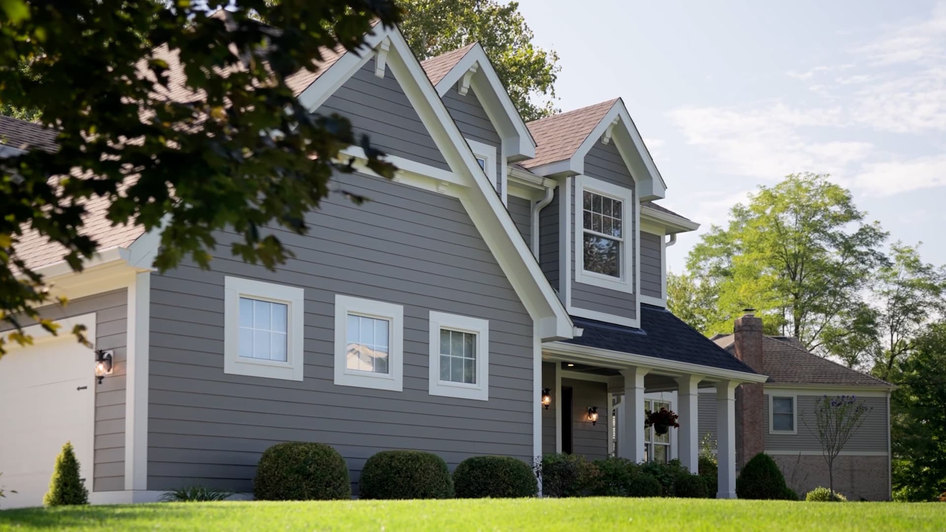 Home clad in James Hardie fiber cement siding